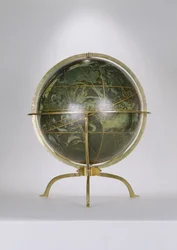 Himmlischer Globus, einer von einem Paar bekannt als die 